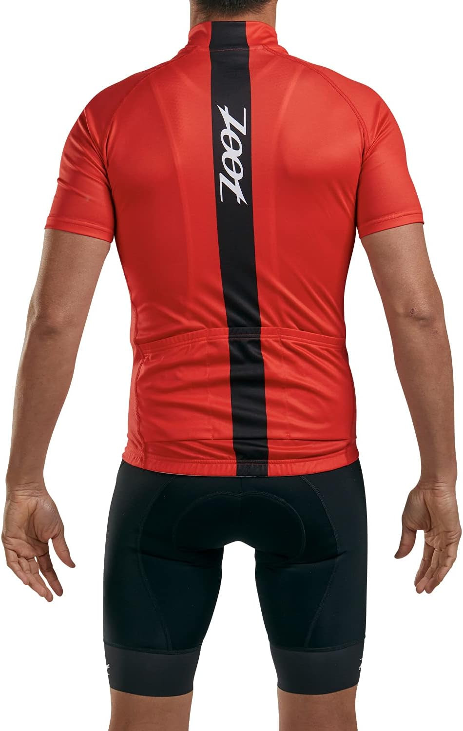 Men'S Core Cycling Jersey, Breathable Short Sleeve Road Bike Tri Jersey, Moisture Wicking, 3 Rear Pockets, UPF 30 Fabric