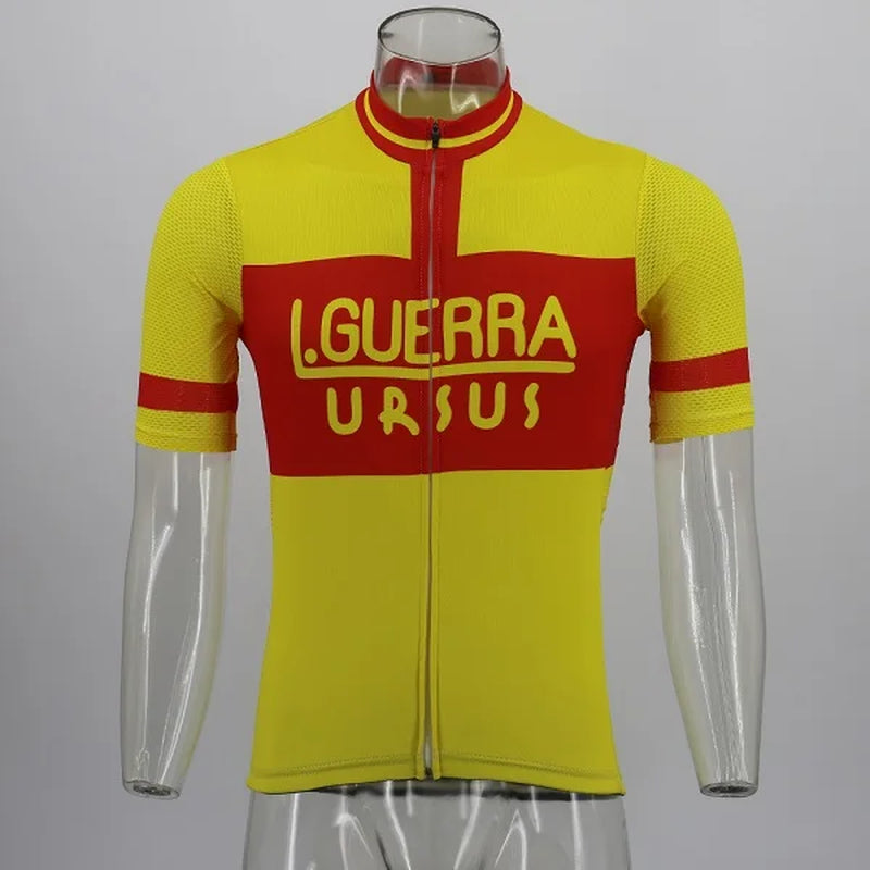 Retro Cycling Jersey Ropa Ciclismo Men Short Sleeve Bike Wear Jersey Summer Classic Cycling Clothing