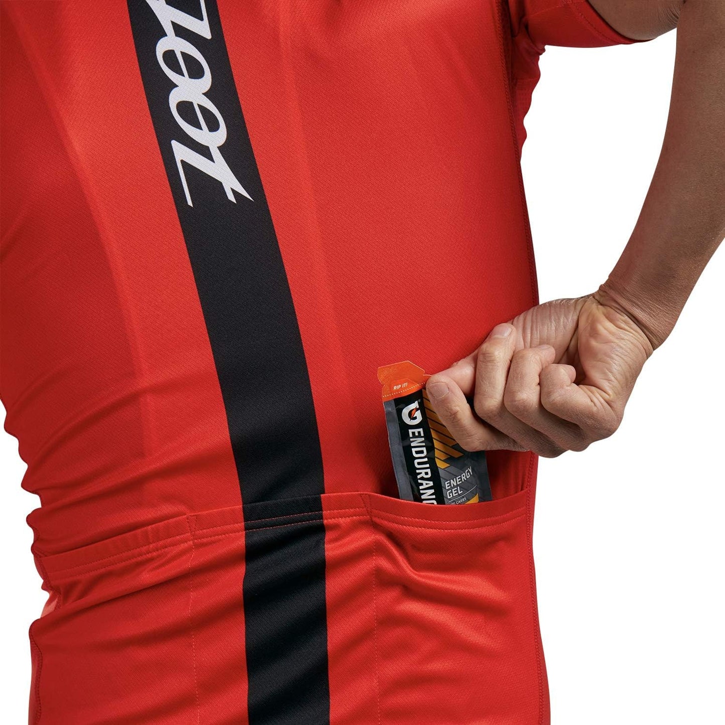 Men'S Core Cycling Jersey, Breathable Short Sleeve Road Bike Tri Jersey, Moisture Wicking, 3 Rear Pockets, UPF 30 Fabric