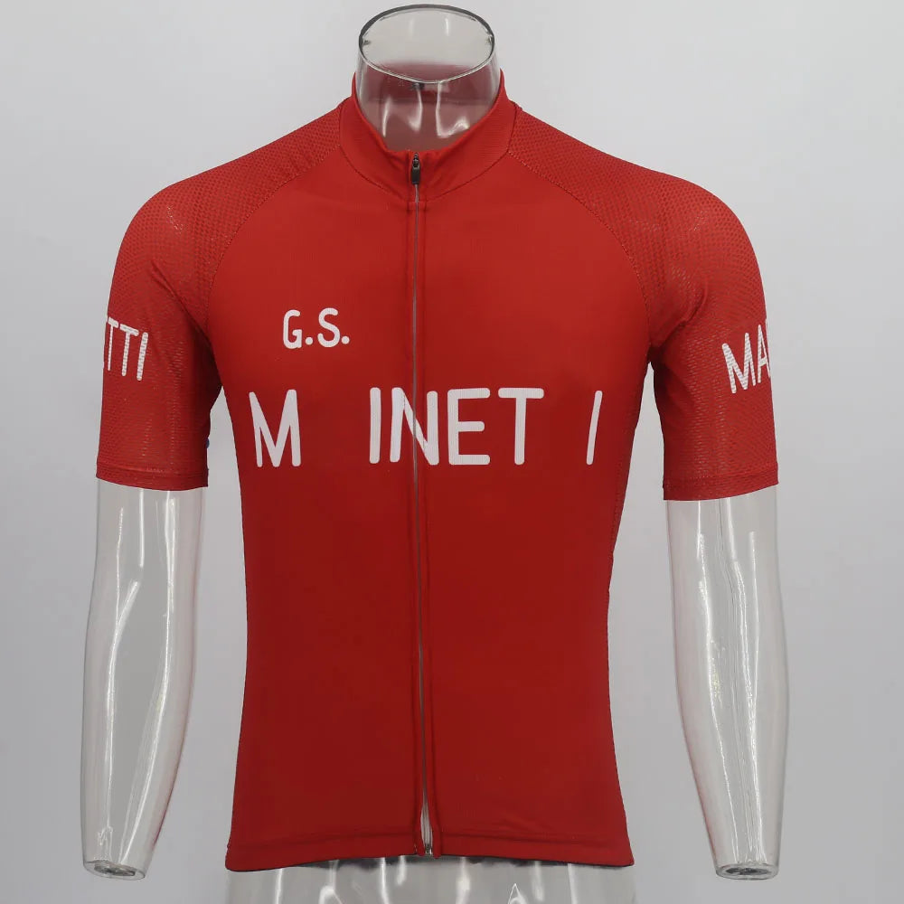 Retro Cycling Jersey Ropa Ciclismo Men Short Sleeve Bike Wear Jersey Summer Classic Cycling Clothing