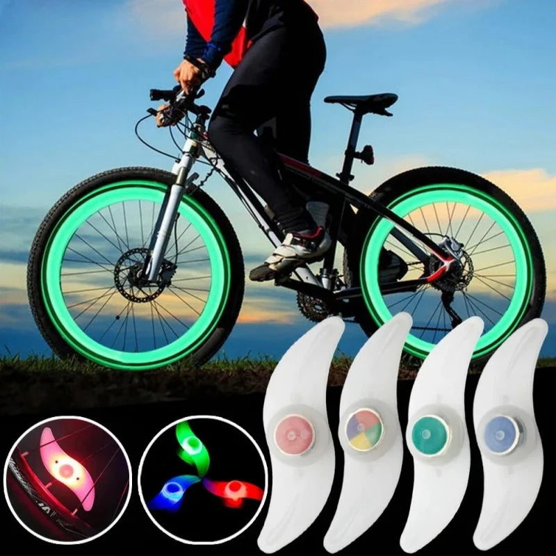 Bike Wheel Spoke Light Tire Lights 3 Mode LED Waterproof Bike Safety Warning Easy to Install Bicycle Accessories with Battery