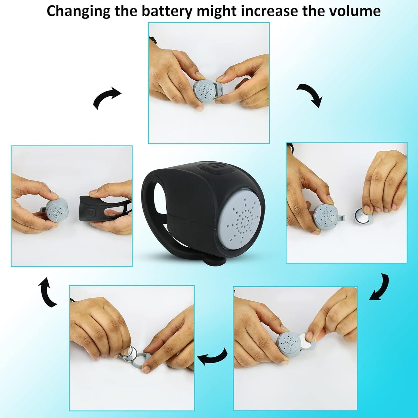 Electric Bike Horn - 95DB Waterproof Bicycle Bell for Mountain and Road Bikes Scooters Handlebar, Cycling Bell for Adults and Kids Bikes