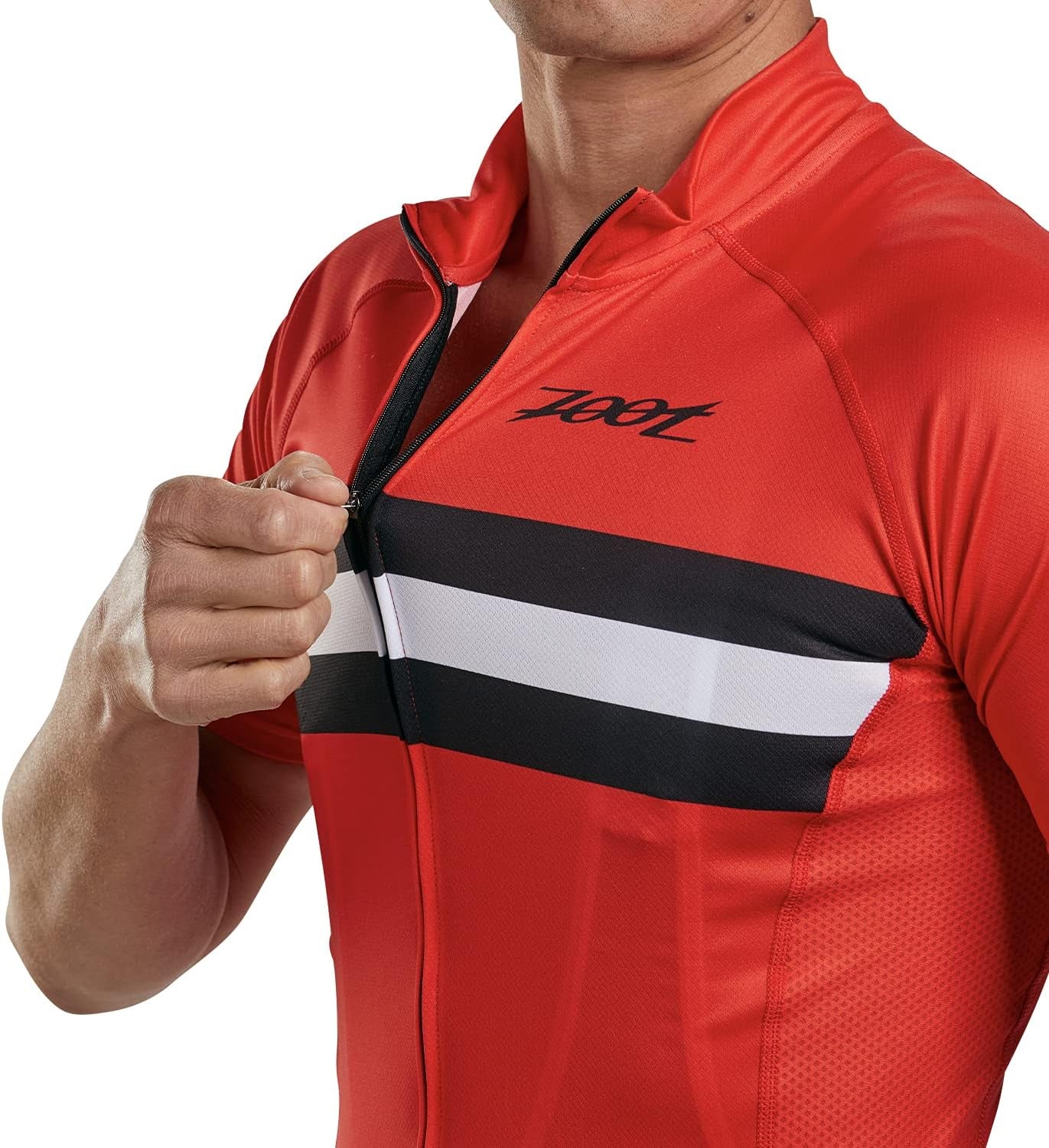Men'S Core Cycling Jersey, Breathable Short Sleeve Road Bike Tri Jersey, Moisture Wicking, 3 Rear Pockets, UPF 30 Fabric