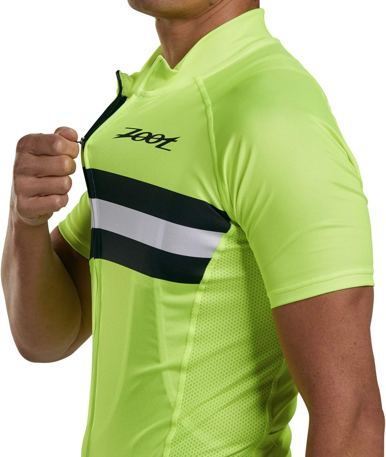 Men'S Core Cycling Jersey, Breathable Short Sleeve Road Bike Tri Jersey, Moisture Wicking, 3 Rear Pockets, UPF 30 Fabric