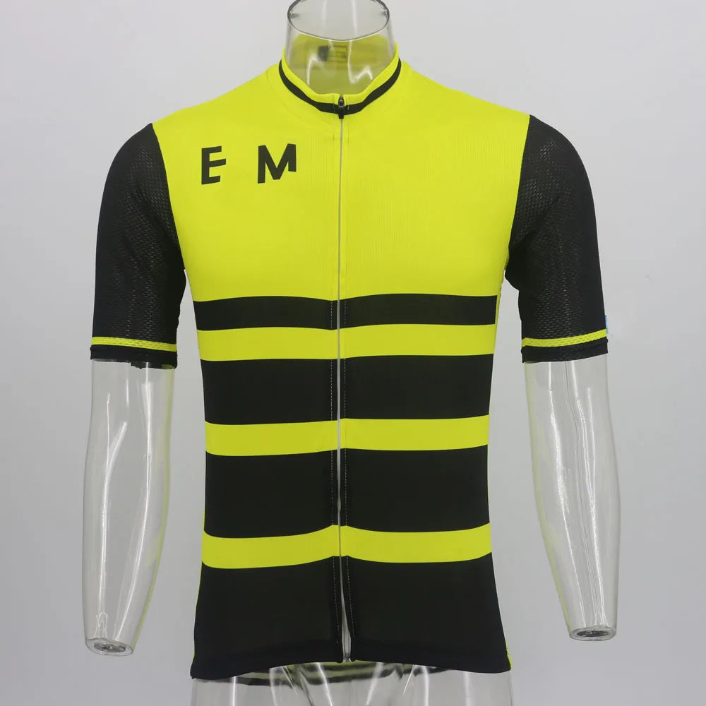 Retro Cycling Jersey Ropa Ciclismo Men Short Sleeve Bike Wear Jersey Summer Classic Cycling Clothing