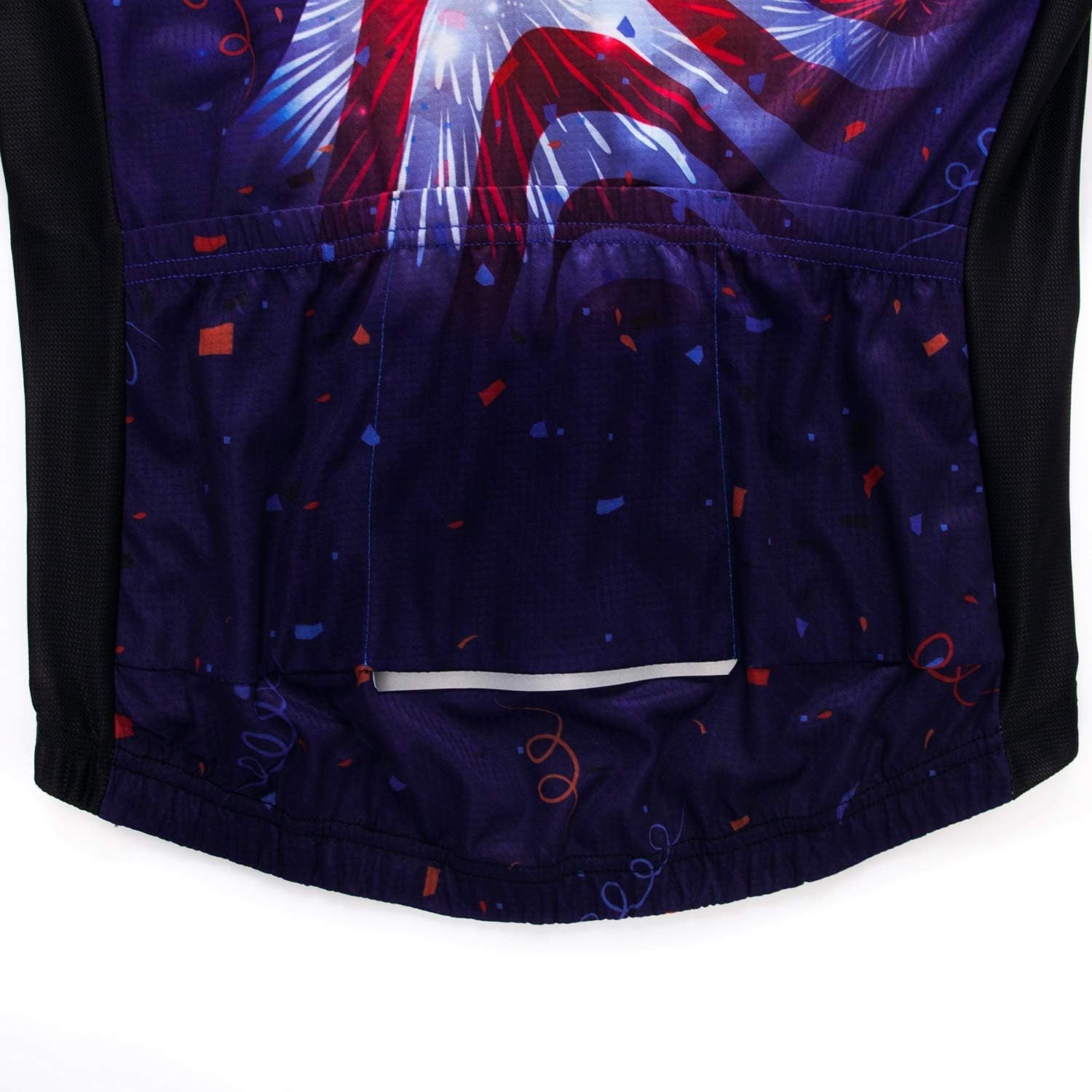 Mens Cycling Jersey Short Sleeves Mountain Bike Shirt MTB Top Zipper Pocket Reflective Skull