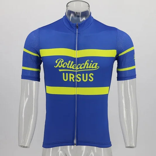 Retro Cycling Jersey Ropa Ciclismo Men Short Sleeve Bike Wear Jersey Summer Classic Cycling Clothing
