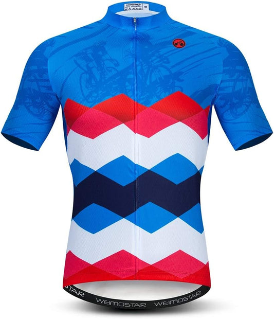 Cycling Jersey Mens Tops Racing Cycling Clothing Short Sleeve Bike Shirt