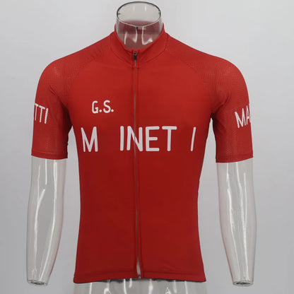 Retro Cycling Jersey Ropa Ciclismo Men Short Sleeve Bike Wear Jersey Summer Classic Cycling Clothing