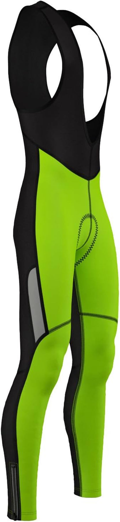 Zimco Men Cycling Bib Tight Windproof Thermal Bicycle Bib Pant Padded