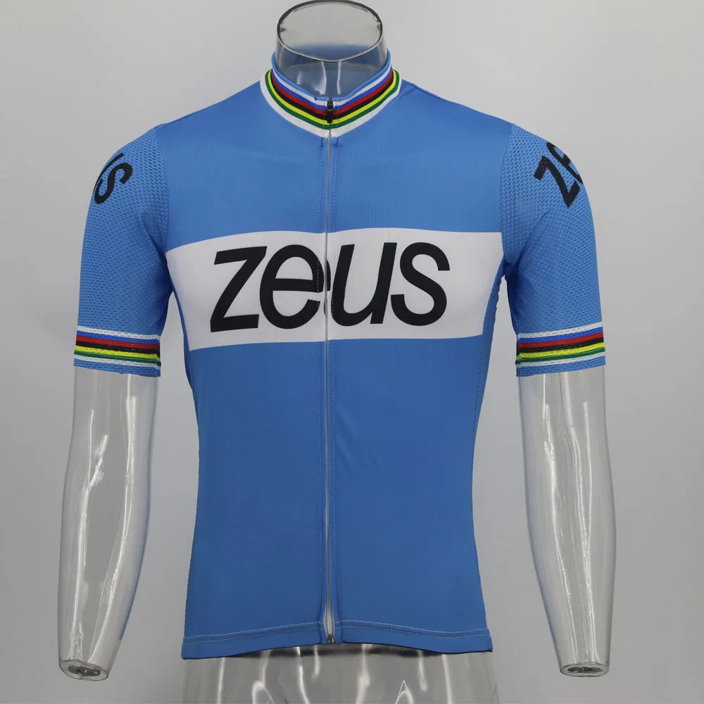 Retro Cycling Jersey Ropa Ciclismo Men Short Sleeve Bike Wear Jersey Summer Classic Cycling Clothing