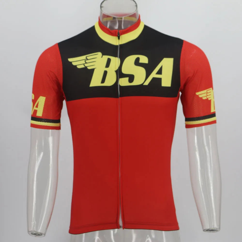 Retro Cycling Jersey Ropa Ciclismo Men Short Sleeve Bike Wear Jersey Summer Classic Cycling Clothing