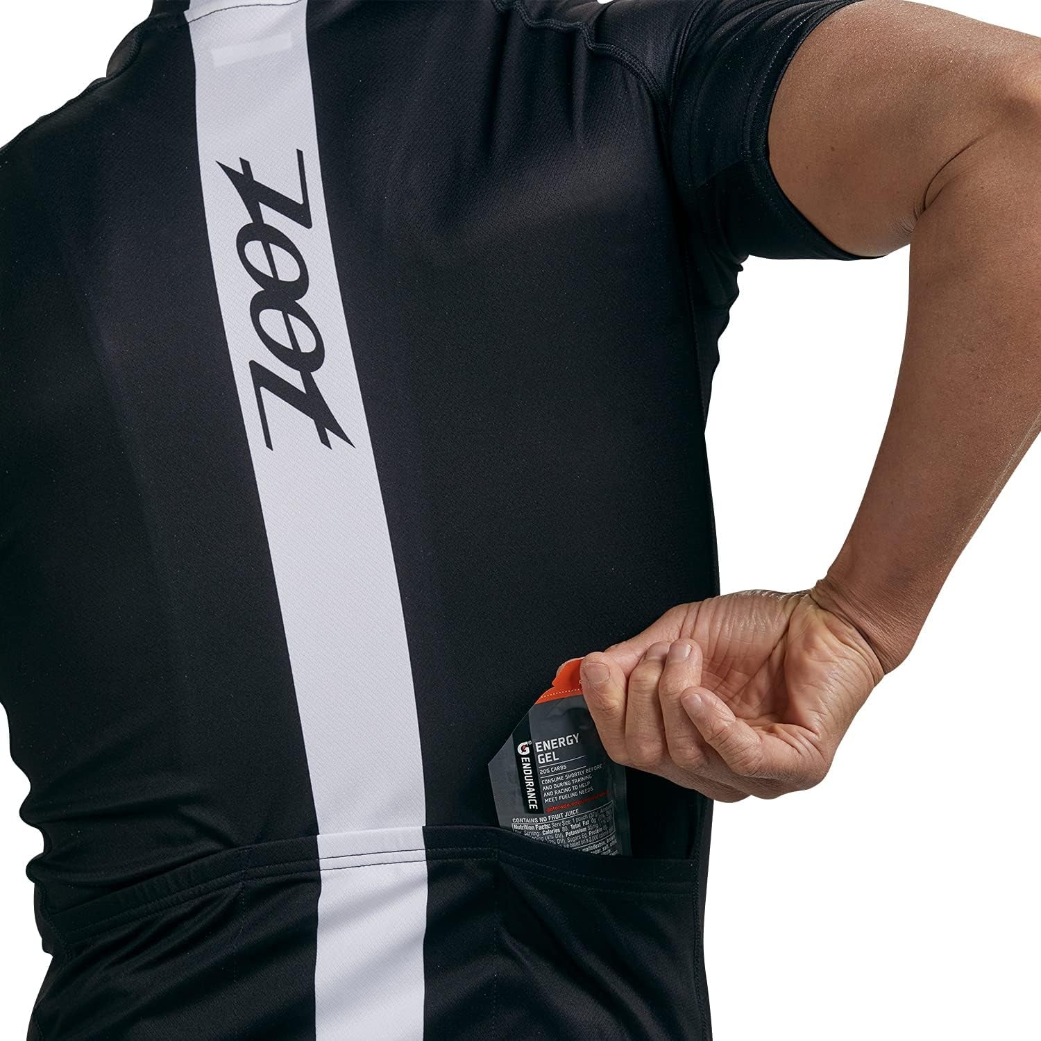 Men'S Core Cycling Jersey, Breathable Short Sleeve Road Bike Tri Jersey, Moisture Wicking, 3 Rear Pockets, UPF 30 Fabric