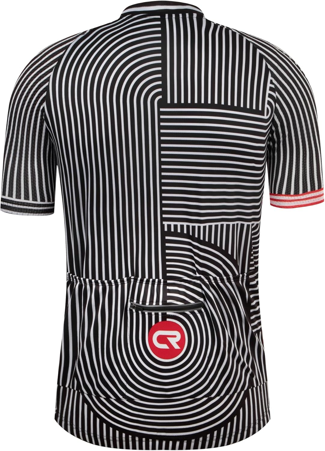 CR Mens Cycling Jersey Short Sleeve Road Bike Shirt with 3+1 Zipper Pockets Breathable Quick Dry
