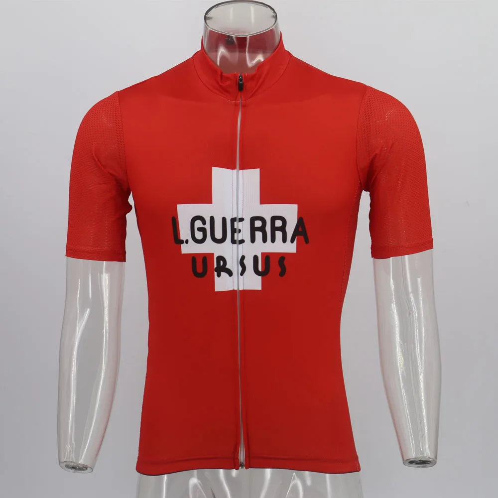 Retro Cycling Jersey Ropa Ciclismo Men Short Sleeve Bike Wear Jersey Summer Classic Cycling Clothing