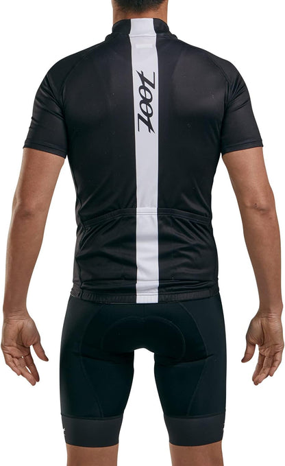 Men'S Core Cycling Jersey, Breathable Short Sleeve Road Bike Tri Jersey, Moisture Wicking, 3 Rear Pockets, UPF 30 Fabric
